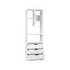 Artiss Display Shelf Bookshelf Storage Bookcase Cabinet Drawers White