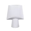 SOGA 21x25.5cm White Geometric Vase