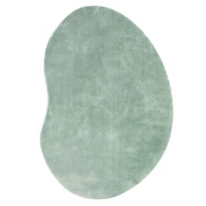 Splash Mint Green 160x100cm Shaped - Small Machine Washable Power Loomed Rug