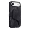 For iPhone 17 Air (6.5") Detachable Wallet Case Flip Leather Magsafe Magnetic Cover (Black)