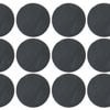 Argon Tableware 10cm Round Slate Coasters - Set Of 12 Drink Coasters Stone Natural Slate Drink Placemats Mug Glass Cup Mats