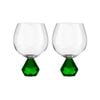 Tempa Zhara Set of 2 Gin Glasses Emerald