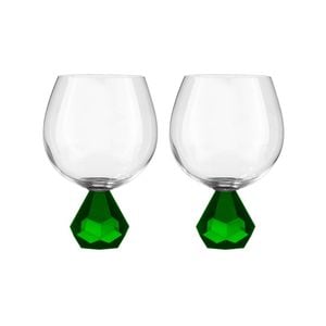 Tempa Zhara Set of 2 Gin Glasses Emerald