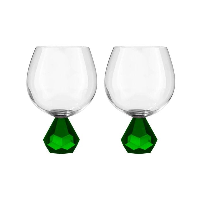 Tempa Zhara Set of 2 Gin Glasses Emerald