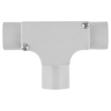 DETA 25mm Grey PVC Conduit Inspection Tee - Single Pack