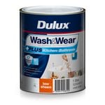 Dulux 1L Interior Paint Wash&Wear +PLUS Kitchen & Bathroom Low Sheen Vivid White