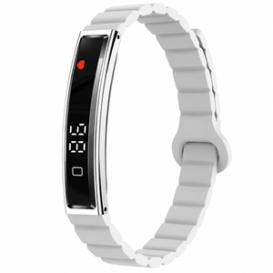 Smart Bracelet Fitness Tracker Heart Rate Monitor Ip68 Waterproof Sports Smart Watch For Android & Iphone Grey