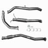 Ignite Exhausts Turbo Back For Nissan D22 Navara 2.5l 3" No Cat With Hotdog Raw Aluminised Steel