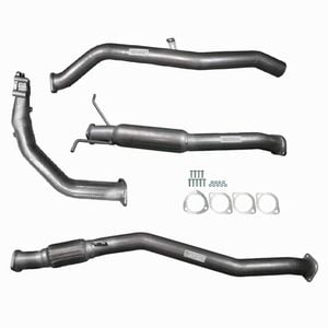 Ignite Exhausts Turbo Back For Nissan D22 Navara 2.5l 3" No Cat With Hotdog Raw Aluminised Steel