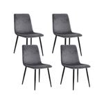 Dining Chairs Grey x4