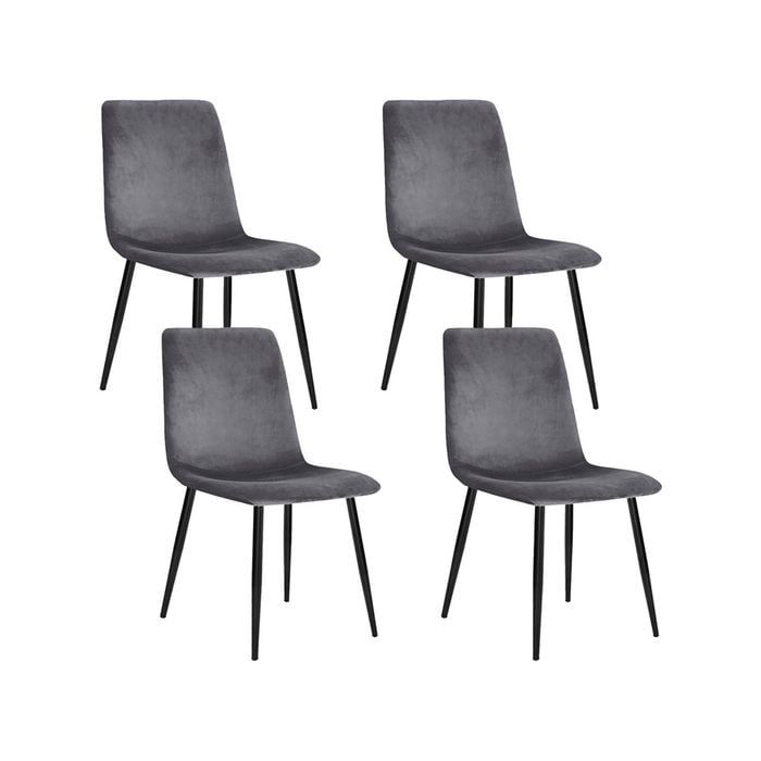 Dining Chairs Grey x4