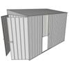 Build-a-Shed 1.5 x 3 x 2m Single Sliding Side Door Skillion Shed - Zinc
