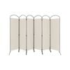 Costway 6-panel Room Divider Folding Privacy Screen Wall Partition Stand Home Living White