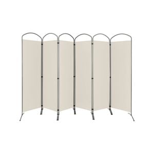 Costway 6-panel Room Divider Folding Privacy Screen Wall Partition Stand Home Living White