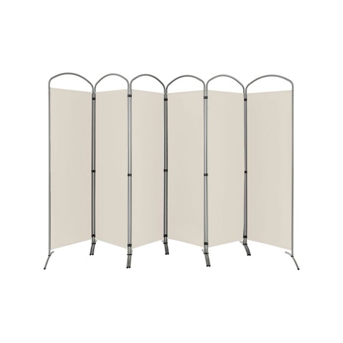 Costway 6-panel Room Divider Folding Privacy Screen Wall Partition Stand Home Living White