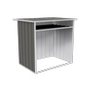 Absco Sheds 1.22 x 0.87 x 1.15m Woodland Grey Wood Store Cover