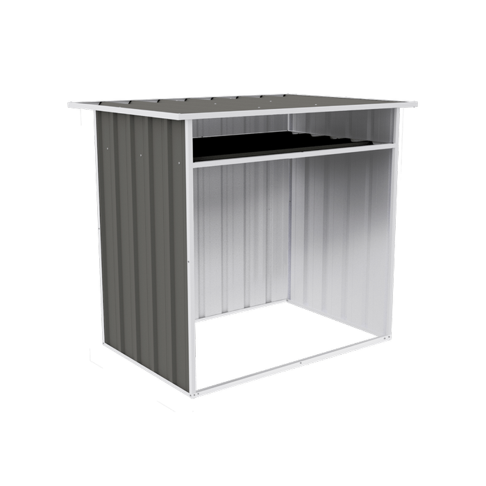 Absco Sheds 1.22 x 0.87 x 1.15m Woodland Grey Wood Store Cover