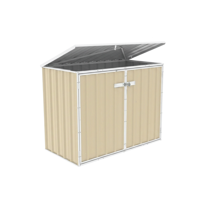 Absco Sheds 1.52mW x 0.78mD x 1.15mH Classic Cream Wheelie Bin Cover
