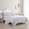 Laura Ashley Geneva Printed Sheet Set Single - Blush/Grey