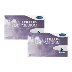 2PK Jason Commercial J-Dream Plush Soft/Medium Gusseted Pillow 48x73cm