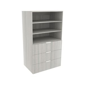Lugna 1536 x 900 x 580mm Mist 2 Adjustable Shelf 3 Drawer Storage Cabinet