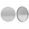 Forme 800mm Black Round Framed Mirror