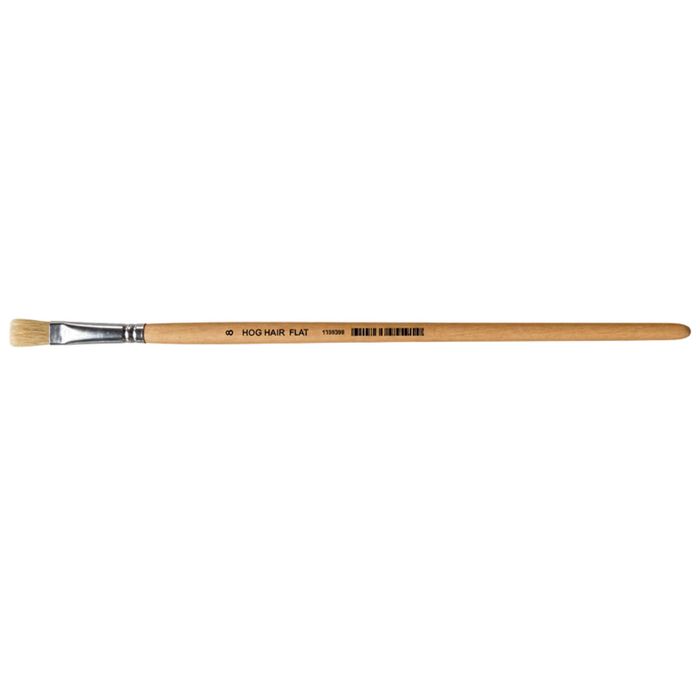 Practa Size 8 Flat Hog Hair Paint Brush