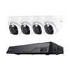 Reolink 4K Security Camera System PoE Wired Turret Cameras 8-Channel NVR With Built-In 2TB HDD