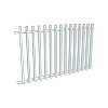 ProtectorAl 0901 - 1799 mm W x 1050 mm H Pearl White Aluminium Radiator Balustrade Panel