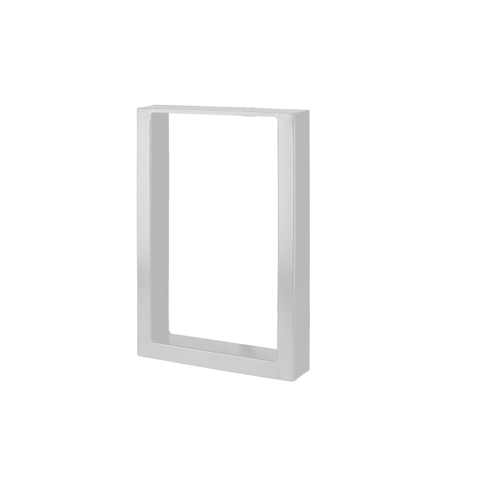 Rapid 300 x 450 x 50mm White Belize Steel Bench Seat Furniture Leg