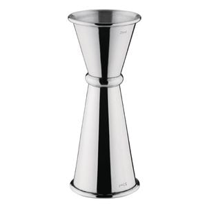 Olympia Banded Jigger Chrome 25ml/50ml Barware Stainless Steel Cocktail Measure