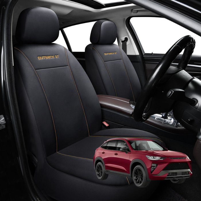 Car Seat Cover for GWM Haval H6 2020 - Current (SUV) - Black-Front Only
