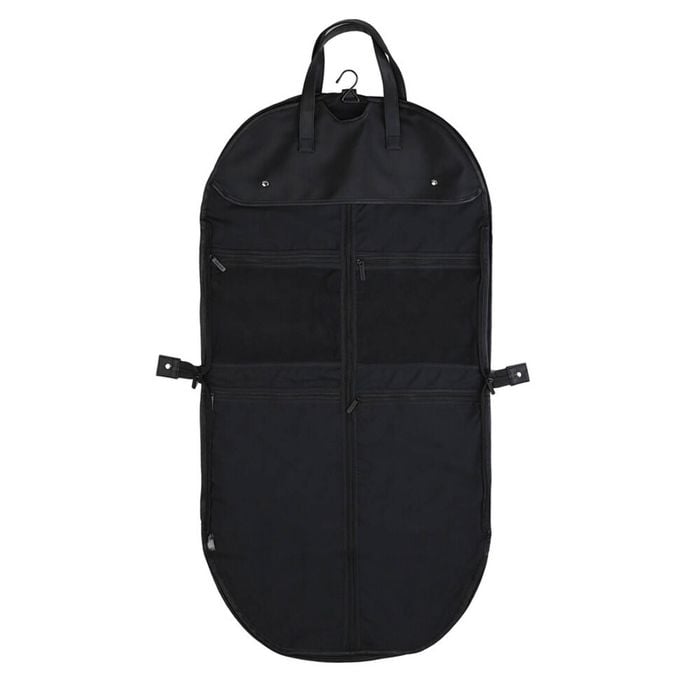 Kate Hill Travelling Garment Bag w/ Hanging Hook & Pockets 53x53x1cm Black