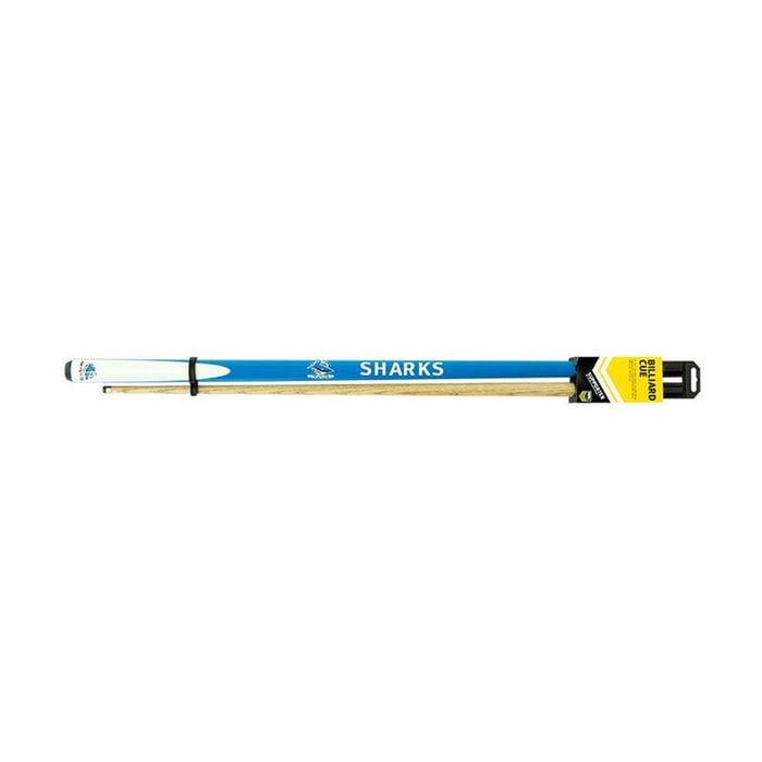 NRL 2-Piece Cue Sharks Ash Shaft 10mm Elkmaster Tip 57 inch Billiards/Pool