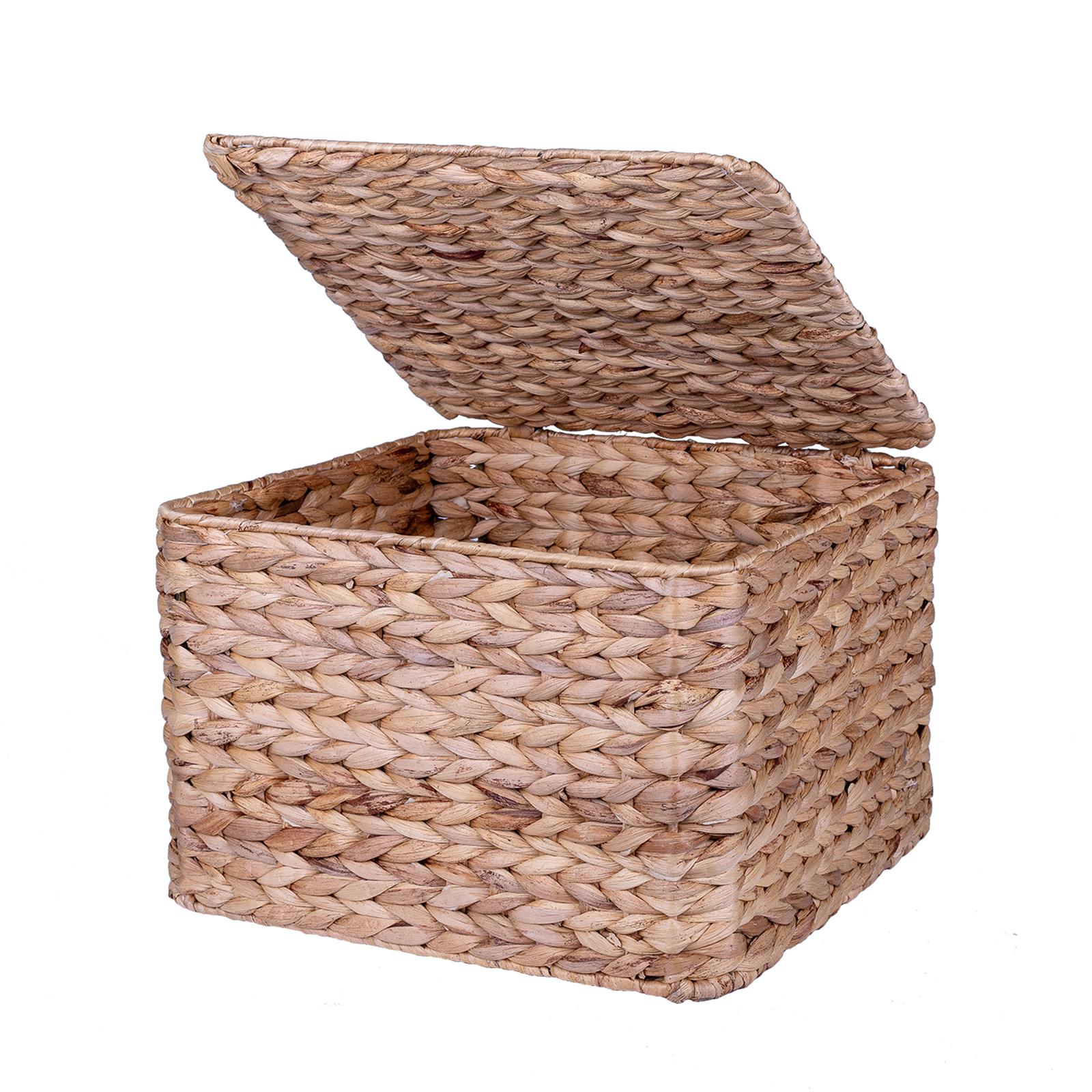 Flexi Storage Living Large Square Water Hyacinth Basket With Lid product image