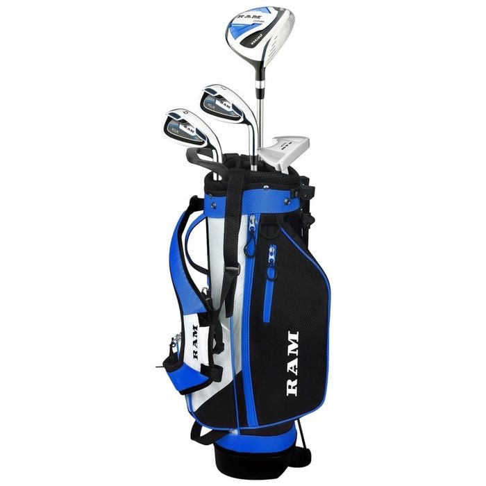 Ram Golf Junior Sdx Boys Golf Clubs Set With Bag - Left Hand, Age 6-8 Years
