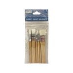Crafted Assorted Paint Brushes - 6 Pack