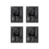 4PK Unigift Noosa MDF/Glass A4 Picture/Photo Frame - Black