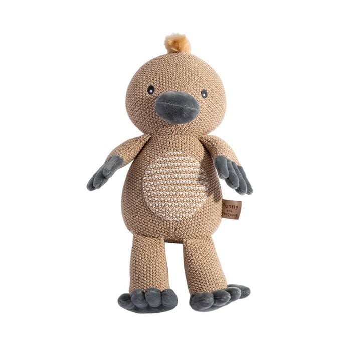 Living Textiles Knitted Baby Soft Toy Penny the Platypus