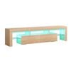 ALFORDSON Entertainment Unit 160cm LED Oak