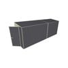 Build-A-Shed 1.2 x 5.2 x 2.0m Tunnel Shed Tunnel Hinged Door No Side Doors - Grey
