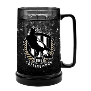 AFL Colour Freeze Mug - Collingwood Magpies - 500ML - Gel Freeze Drink Cup