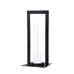 Ssh Collection Toren 41cm Tall Hurricane Lamp - Matte Black