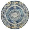The Rug Connection Gallery 869 Navy 240x240cm - Large Round Transitional Pet Friendly Indoor Rug