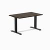 Desky Fixed Height Bamboo Office Desk Matte Black Frame 120cm