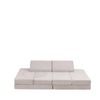 All 4 Kids Ollie 10 Pcs Modular Play Couch Set - Cream