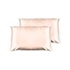 Casa Decor Luxury Satin Pillowcase Twin Pack With Gift Box Champagne Pink Standard