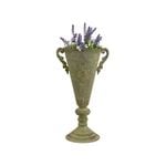 Tuscan Embossed Flute Urn W/ Handles 22x16.5x40cm