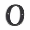 Sandleford 85mm Black Plastic House Number 0 - 0
