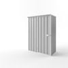 EnduraShed 1.5 x 0.78 x 2.12m Tall Flat Roof Garden Shed - Zincalume